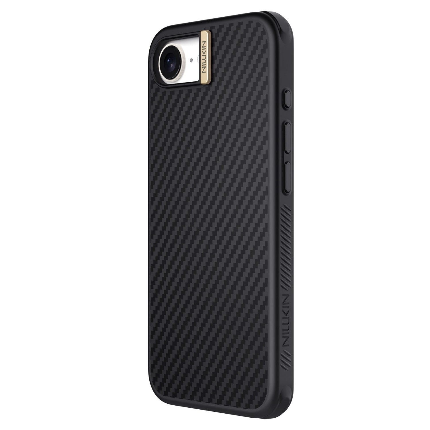 Nillkin Synthetic Fiber PRO Magnetic Zadní Kryt pro Apple iPhone 16e Gold