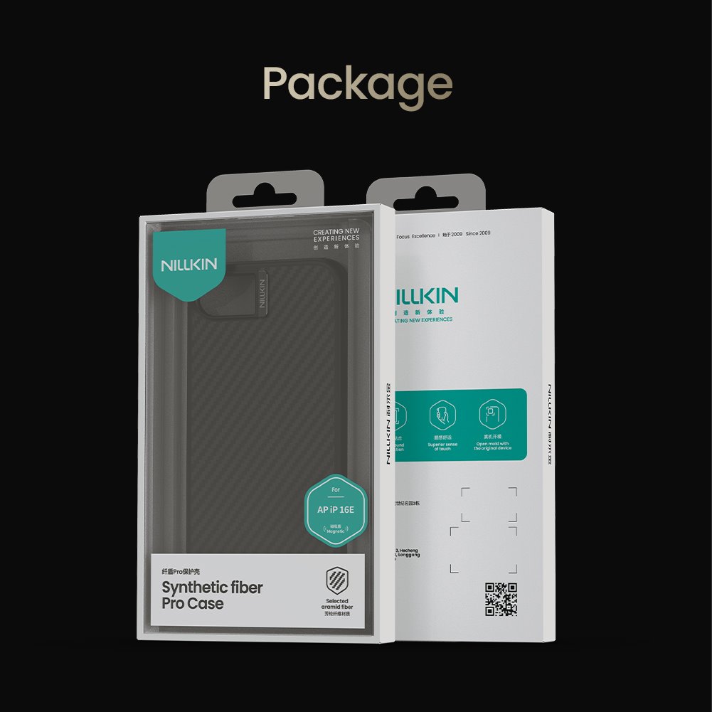 Nillkin Synthetic Fiber PRO Magnetic Zadní Kryt pro Apple iPhone 16e Gold