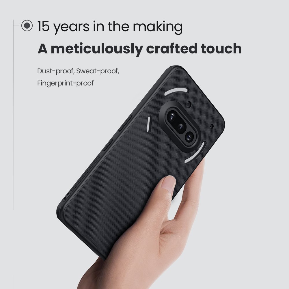 Nillkin Super Frosted PRO Magnetic Zadní Kryt pro Nothing Phone 3a Black