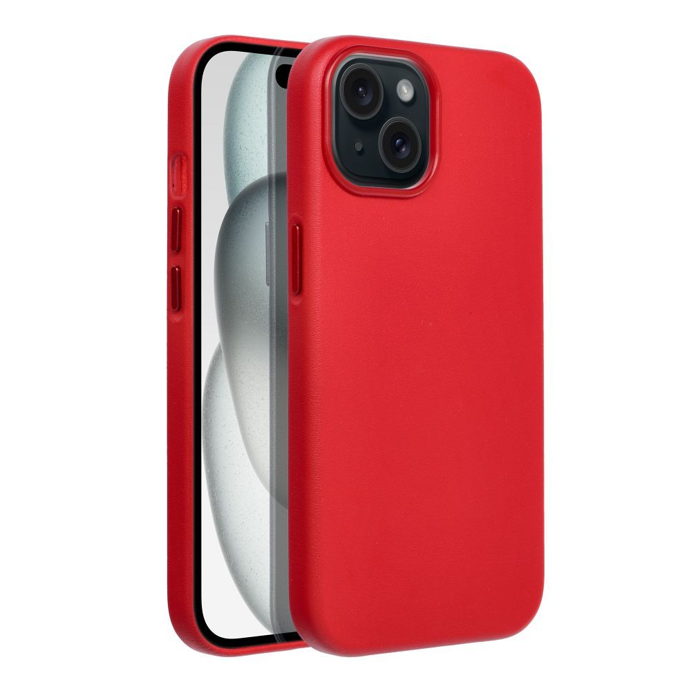 Zadní kryt LEATHER MAG COVER case pro Samsung Galaxy S25 Ultra, red