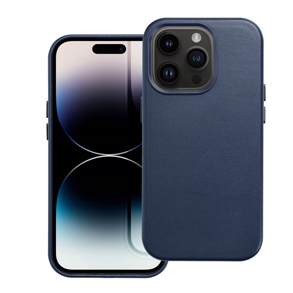 LEATHER MAG COVER case for SAMSUNG S25 ULTRA indigo blue