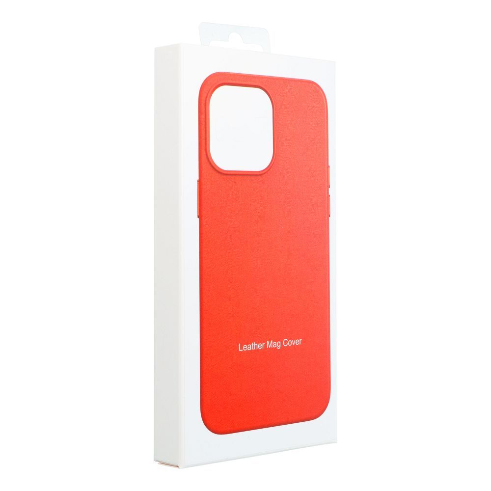 LEATHER MAG COVER case for SAMSUNG S25 PLUS red