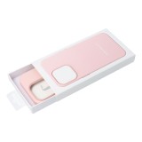 LEATHER MAG COVER case for SAMSUNG S25 PLUS sand pink