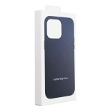 LEATHER MAG COVER case for SAMSUNG S25 PLUS indigo blue