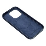 LEATHER MAG COVER case for SAMSUNG S25 PLUS indigo blue