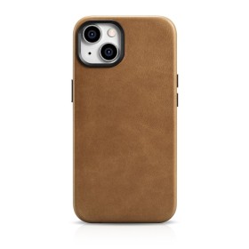 Zadný kryt LEATHER MAG COVER case pre Samsung Galaxy S25+, hnedý