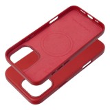 LEATHER MAG COVER case for IPHONE 16 Pro Max red