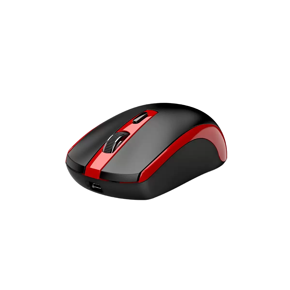 Genius ECO-8150 /Bezdrátová/Optická/1200DPI/4 tlačítka/2,4GHz/USB-A/USB-C nabíjení/ černo-červená