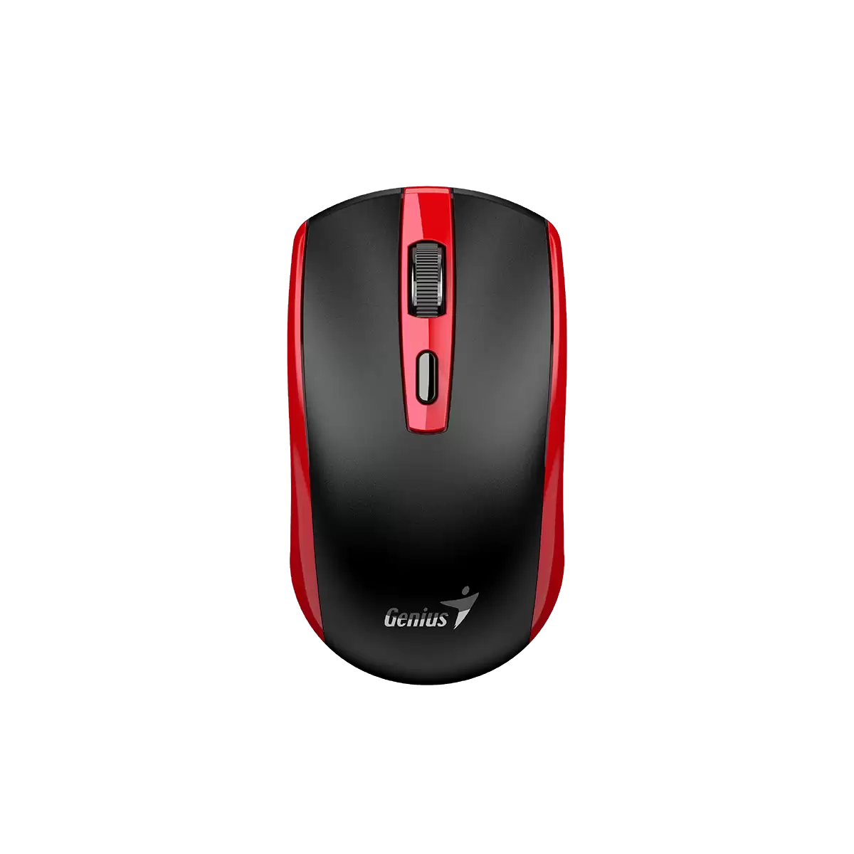 Genius ECO-8150 /Bezdrátová/Optická/1200DPI/4 tlačítka/2,4GHz/USB-A/USB-C nabíjení/ černo-červená
