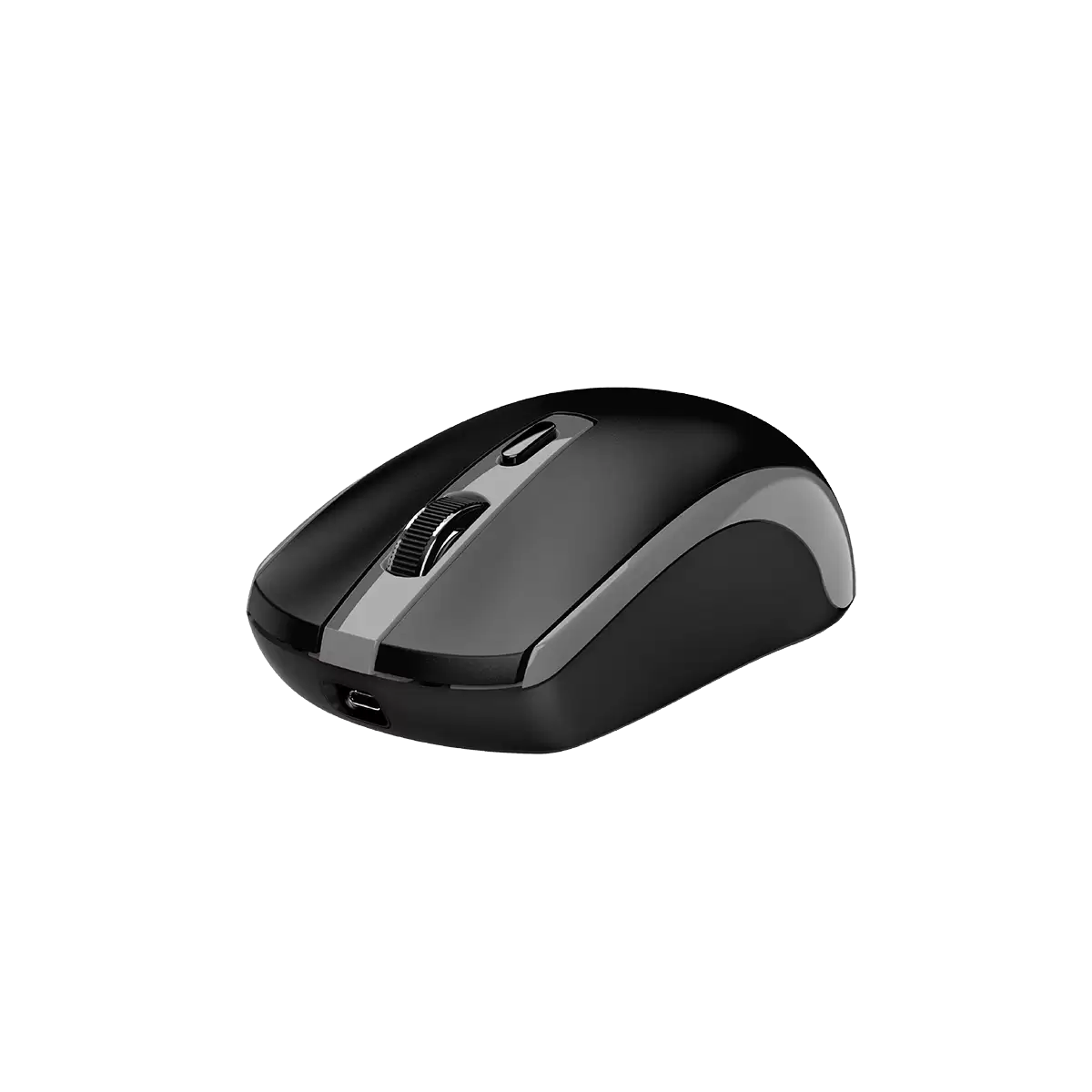 Genius ECO-8150 /Bezdrátová/Optická/1200DPI/4 tlačítka/2,4GHz/USB-A/USB-C nabíjení/ černo-šedá