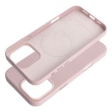 LEATHER MAG COVER case for IPHONE 16 Pro Max sand pink