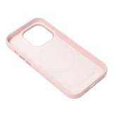 LEATHER MAG COVER case for IPHONE 16 Pro Max sand pink