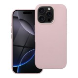LEATHER MAG COVER case for IPHONE 16 Pro sand pink