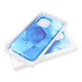 LEATHER MAG COVER case for IPHONE 14 Plus blue splash