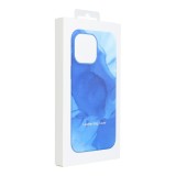 LEATHER MAG COVER case for IPHONE 14 Plus blue splash