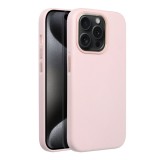 LEATHER MAG COVER case for IPHONE 15 Pro sand pink