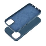 LEATHER MAG COVER case for IPHONE 15 Plus indigo blue
