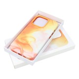 LEATHER MAG COVER case for IPHONE 12 Pro orange splash