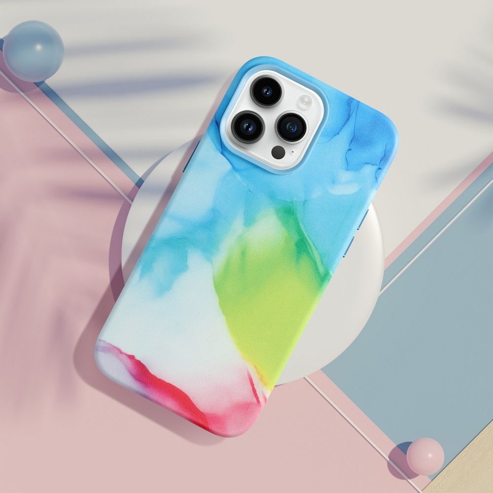 LEATHER MAG COVER case for IPHONE 11 Pro color splash