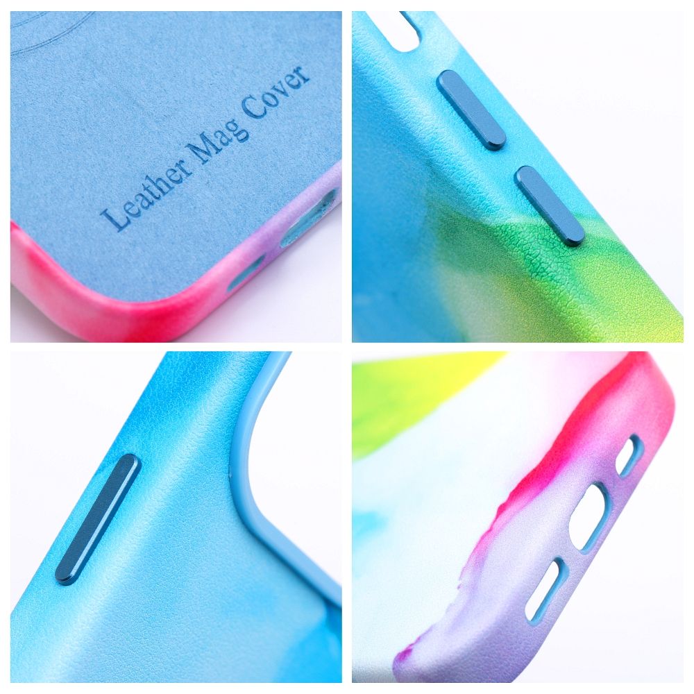 LEATHER MAG COVER case for IPHONE 11 Pro color splash