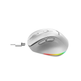 Genius Ergo 9000S Pro /Ergonomická/Optická/Pro praváky/2 400 DPI/USB+BT/ bílá
