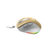 Genius Ergo 9000S Pro /Ergonomická/Optická/Pro praváky/2 400 DPI/USB+BT/ borovice