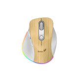 Genius Ergo 9000S Pro /Ergonomická/Optická/Pro praváky/2 400 DPI/USB+BT/ borovice