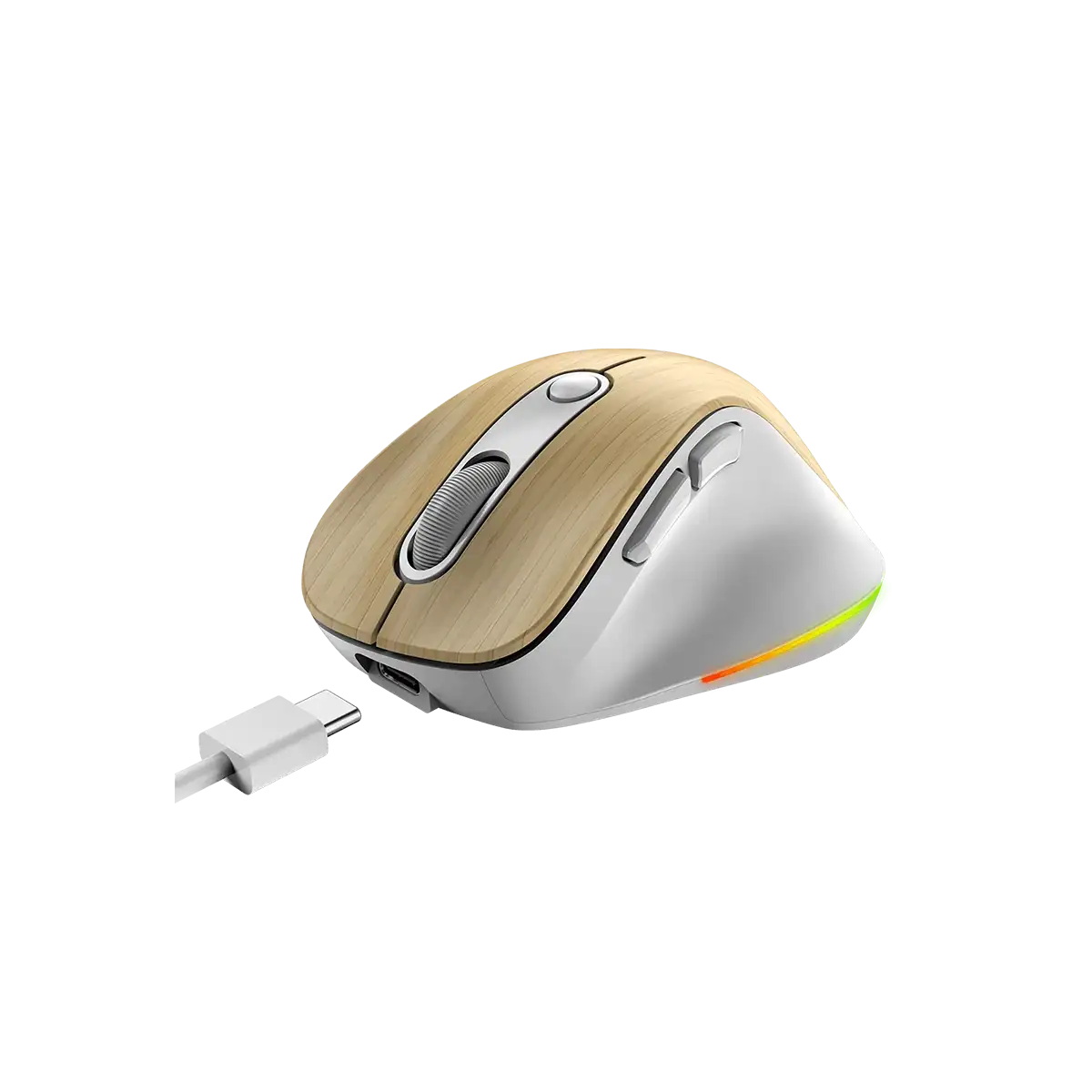 Genius Ergo 9000S Pro /Ergonomická/Optická/Pro praváky/2 400 DPI/USB+BT/ borovice