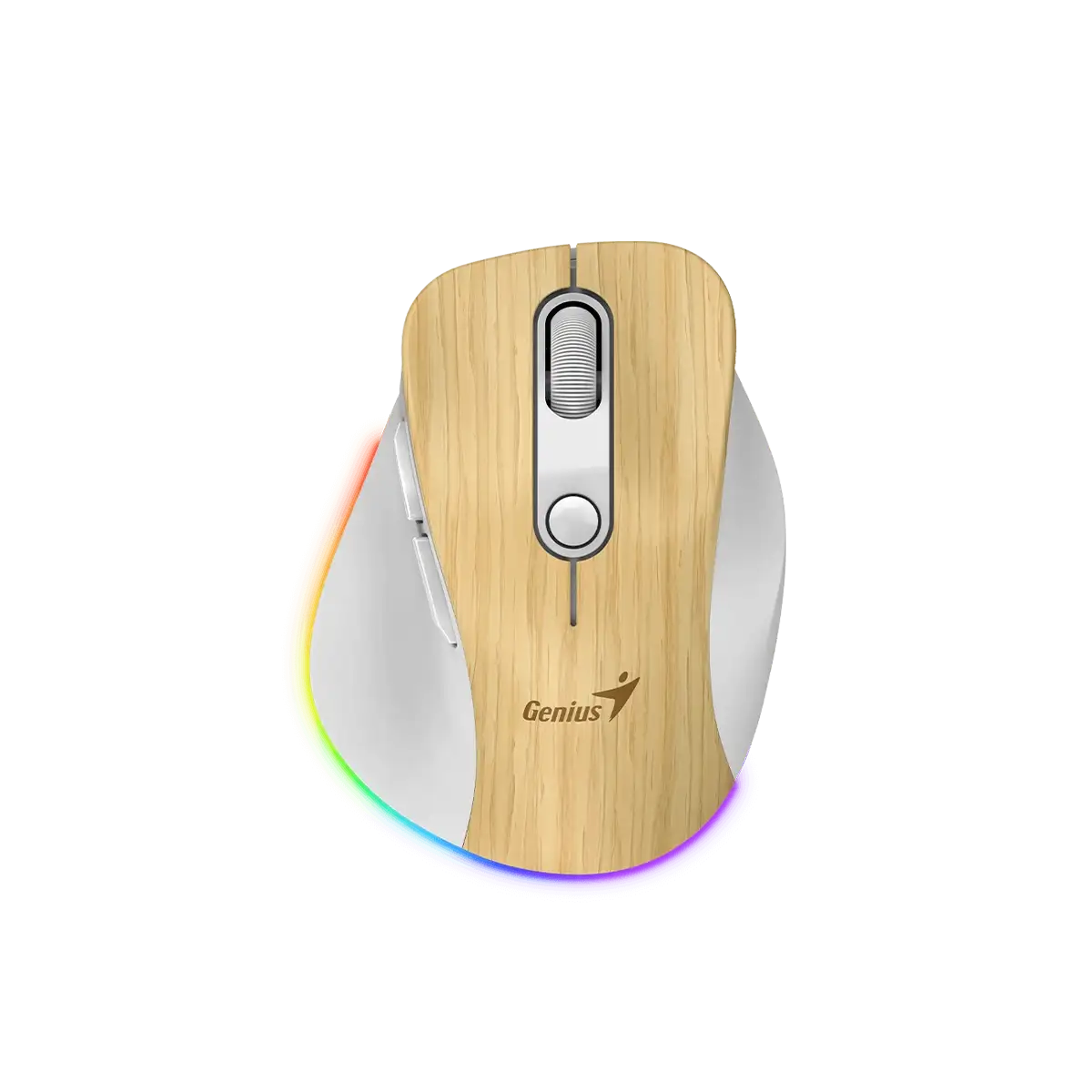 Genius Ergo 9000S Pro /Ergonomická/Optická/Pro praváky/2 400 DPI/USB+BT/ borovice
