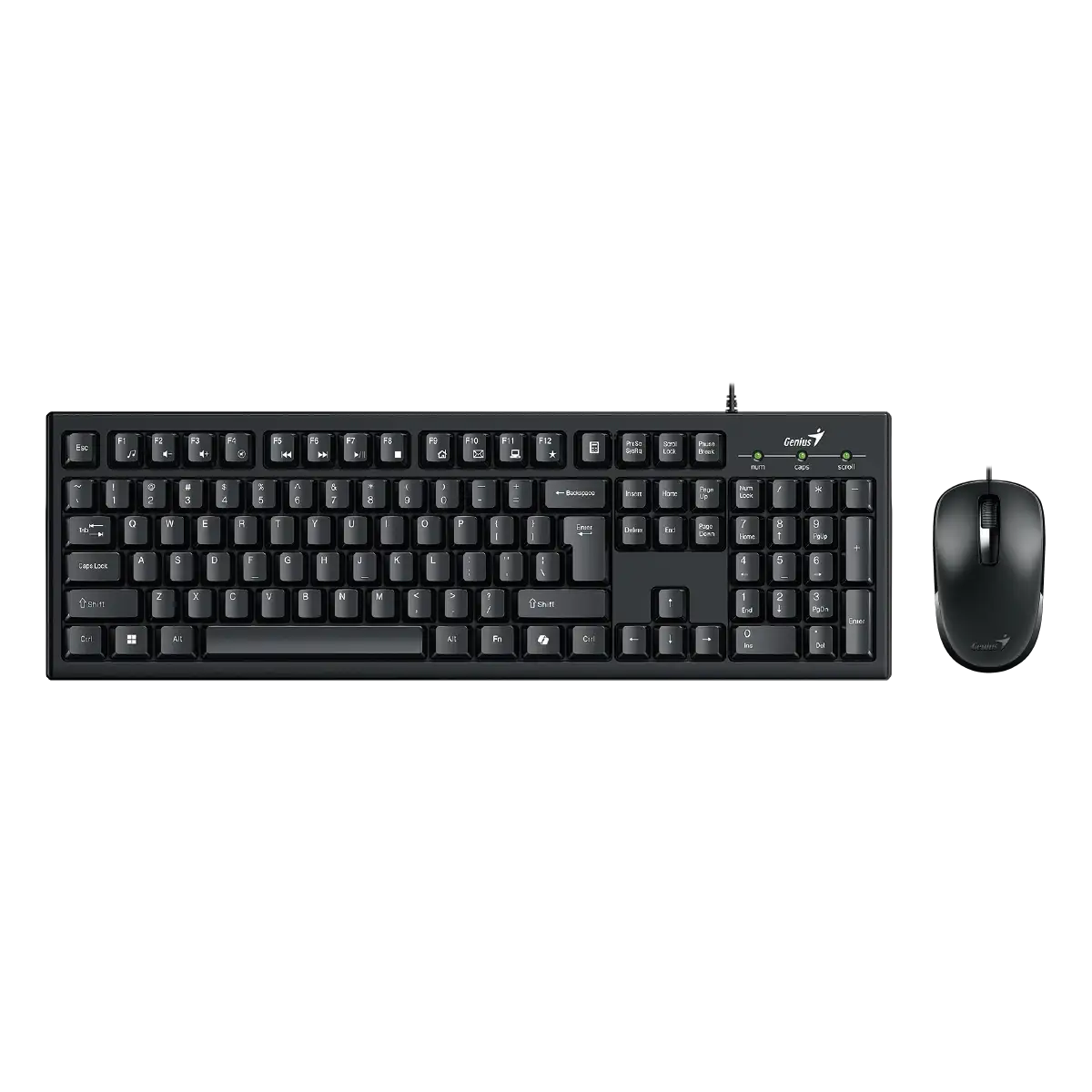 Genius KM-100SE Set klávesnice a myš /Drátové/CZ+SK layout/Copilot/USB/ černá
