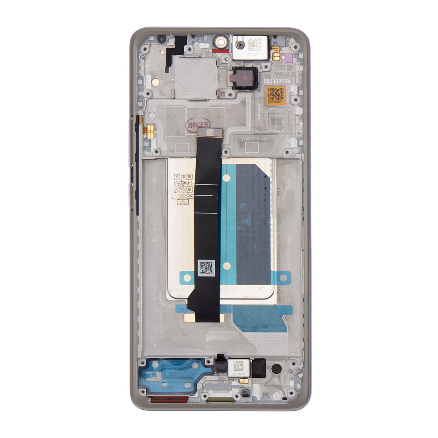 LCD Display + Dotyková Deska + Přední Kryt pro Xiaomi Redmi Note 14 Pro+ 5G Purple (Service Pack)