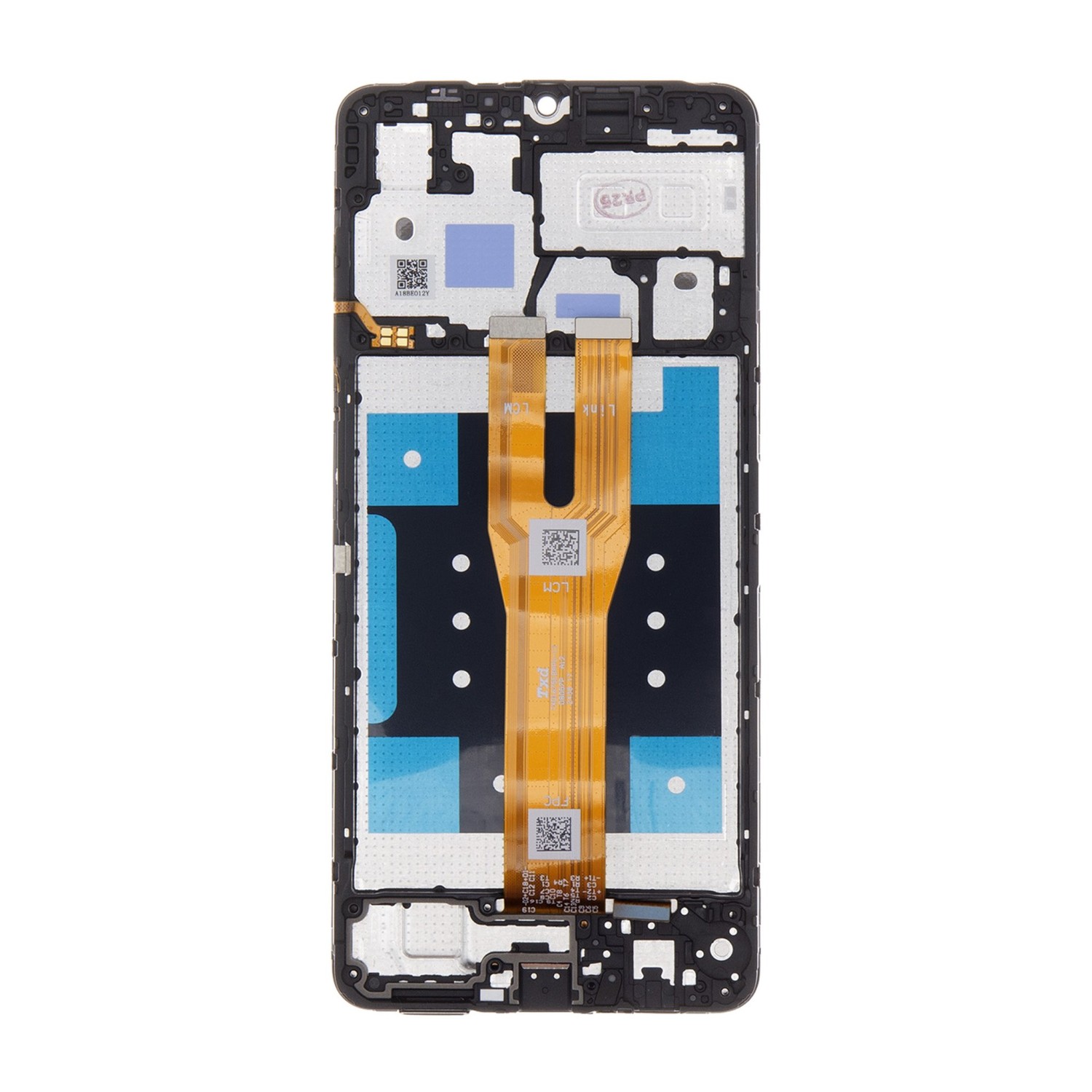 LCD display + Dotyk + Přední Kryt Samsung A065 Galaxy A06 Black (Service Pack)