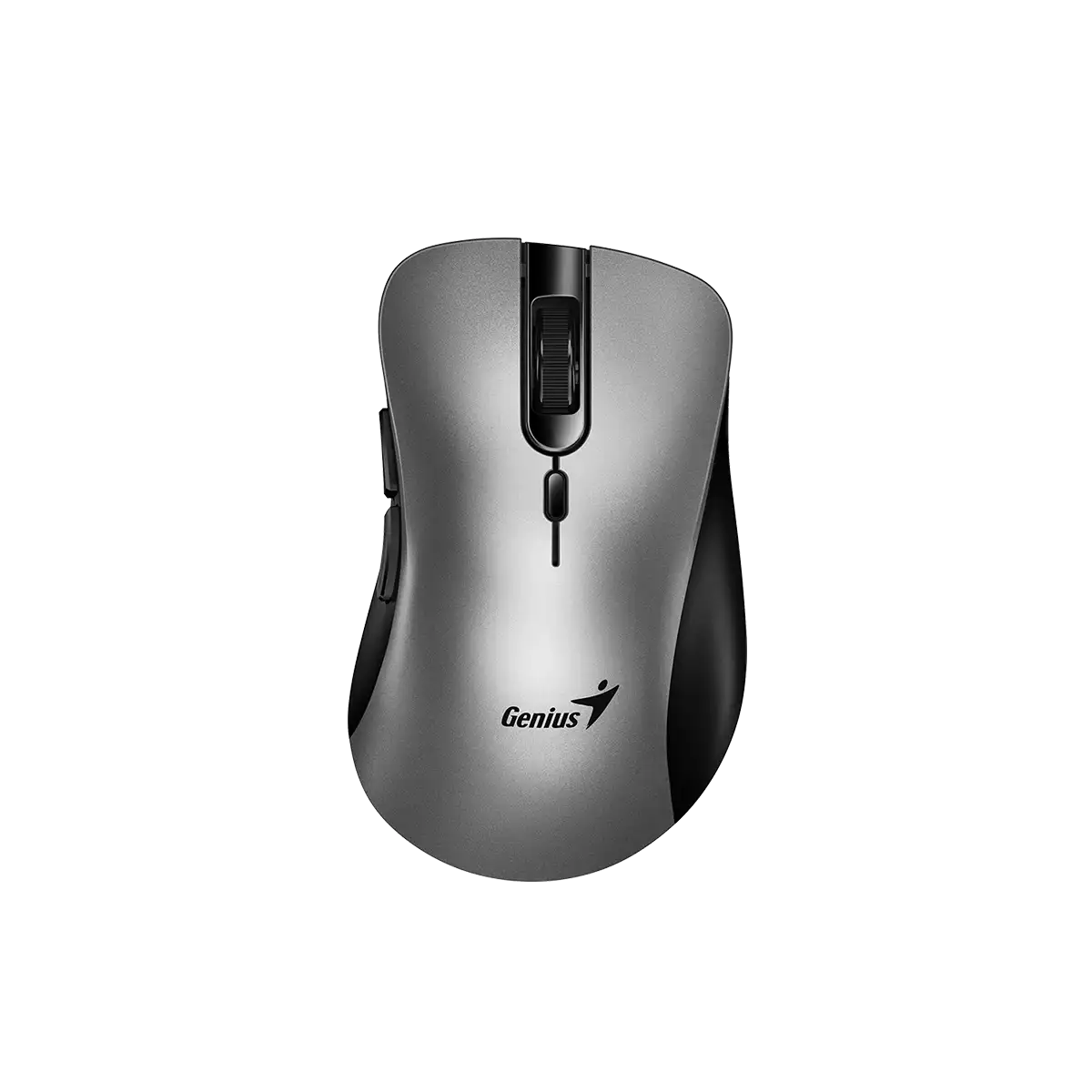 Genius Ergo 8100S /Bezdrátová/Ergonomická/Optická/Pro praváky/1 600 DPI/USB/ černá-šedá