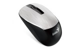 GENIUS NX-7015/Kancelářská/Optická/1 600 DPI/Bezdrátová USB/Stříbrná