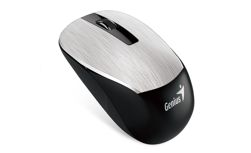 GENIUS NX-7015/Kancelářská/Optická/1 600 DPI/Bezdrátová USB/Stříbrná