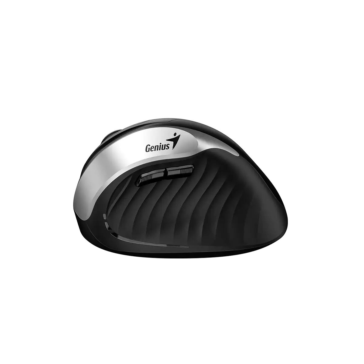Genius Ergo 8250S /Bezdrátová/Vertikální/Optická/Pro praváky/1 600 DPI/USB/ černá-stříbrná