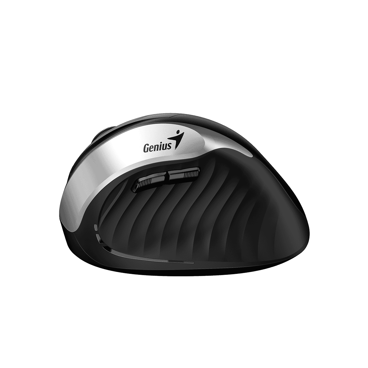 Genius Ergo 8250S /Bezdrátová/Vertikální/Optická/Pro praváky/1 600 DPI/USB/ černá-stříbrná