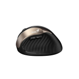 Genius Ergo 8250S /Bezdrátová/Vertikální/Optická/Pro praváky/1 600 DPI/USB/ černá-zlatá
