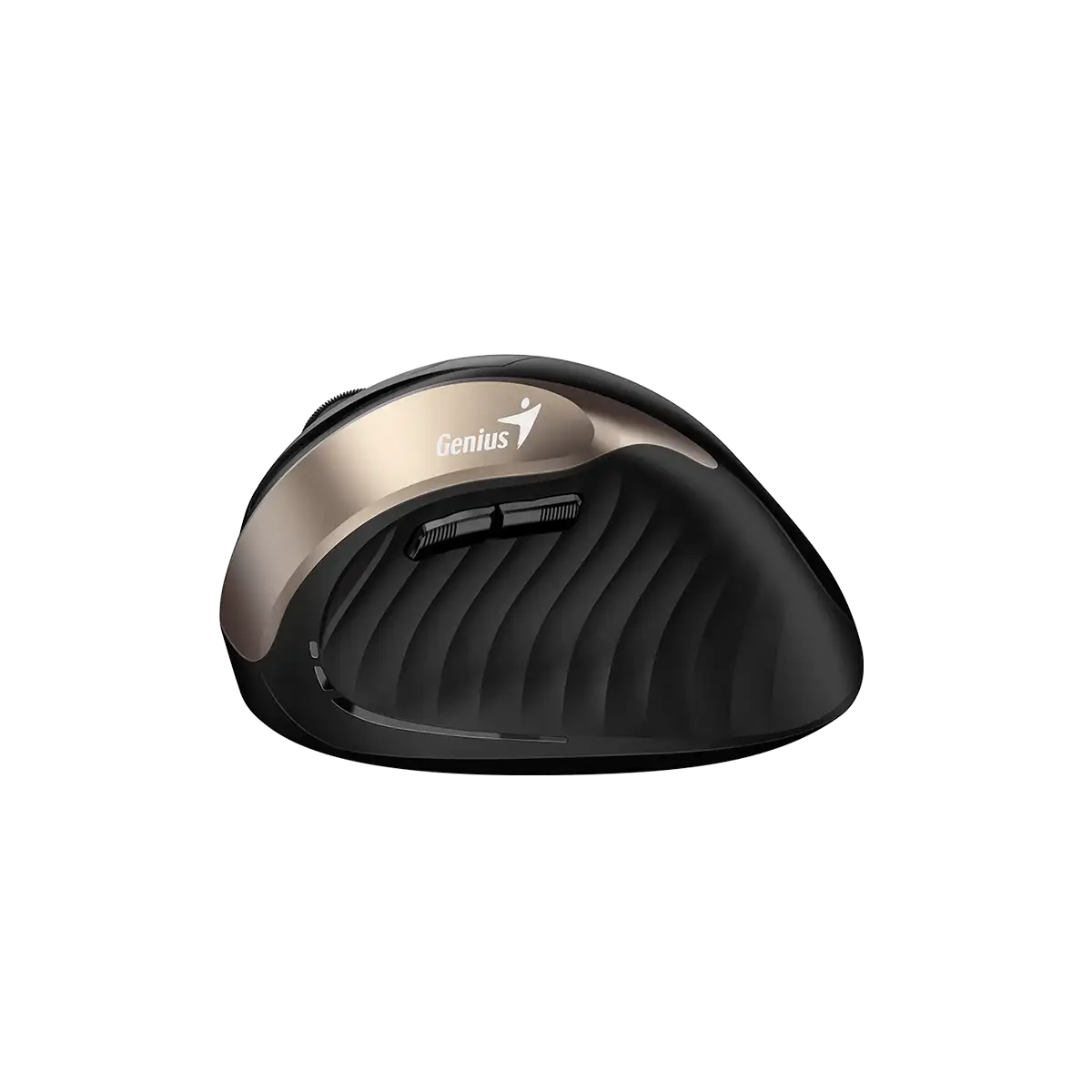 Genius Ergo 8250S /Bezdrátová/Vertikální/Optická/Pro praváky/1 600 DPI/USB/ černá-zlatá