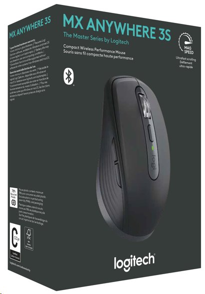 Logitech MX Anywhere 3S-bezdrátová myš-grafitová