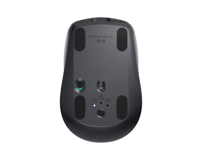 Logitech MX Anywhere 3S for Business /Bezdrátová/Bluetooth+USB/6 tlačítek/8 000 DPI/USB-C/Tichá/ šedá