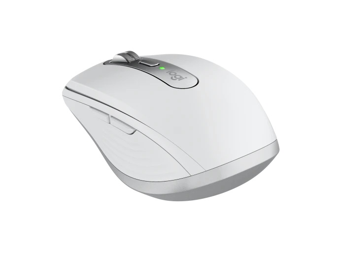 Logitech MX Anywhere 3S for Business /Bezdrátová/Bluetooth+USB/6 tlačítek/8 000 DPI/USB-C/Tichá/ světle šedá