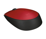 Logitech M171 /Bezdrátová/USB//Optická/1 000 DPI/ černá-červená