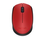 Logitech M171 /Bezdrátová/USB//Optická/1 000 DPI/ černá-červená