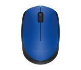 Logitech M171/Kancelářská/Optická/1 000 DPI/Bezdrátová USB/Černá-modrá