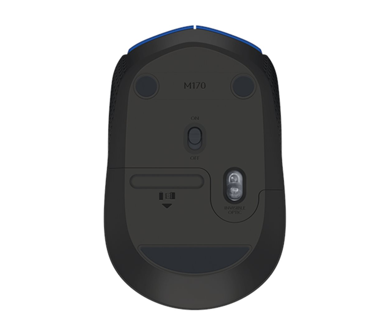 Logitech M171 /Bezdrátová/USB//Optická/1 000 DPI/ černá-modrá