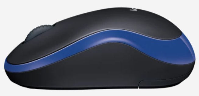 Logitech M185 /Bezdrátová/Optická/3 tlačítka/1 000 DPI/ modrá