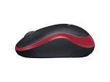 Logitech M185 /Bezdrátová/Optická/3 tlačítka/1 000 DPI/ červená