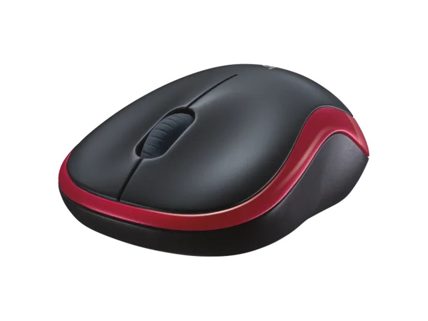 Logitech M185 /Bezdrátová/Optická/3 tlačítka/1 000 DPI/ červená