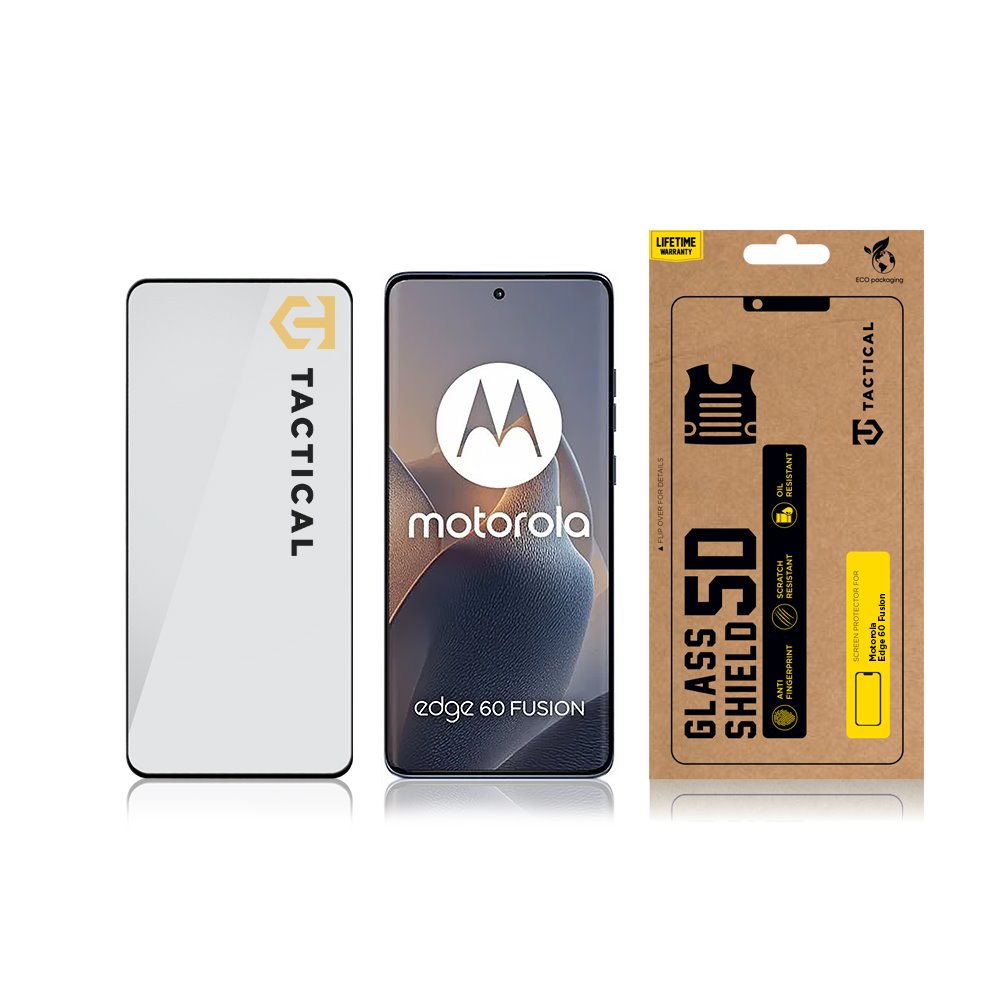 Tactical Glass Shield 5D sklo pro Motorola Edge 60 Fusion Black 